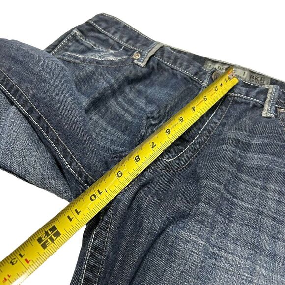 BKE Y2K Jeans Mens 36 R Derek Straight Leg Blue Denim Medium Wash Jeans 36 X 31 - Picture 11 of 16